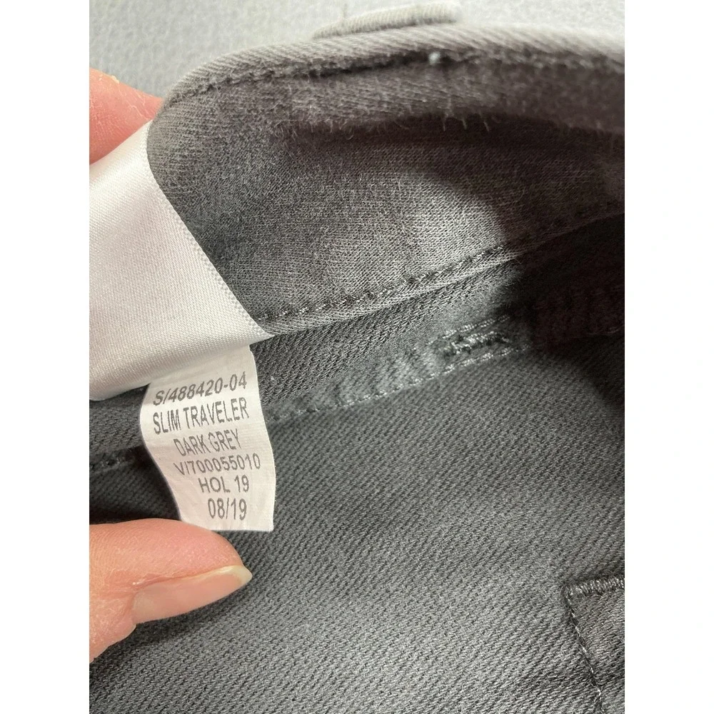 Banana Republic Traveler Jeans Mens 33x31 Gray Slim Straight Stretch Denim‎